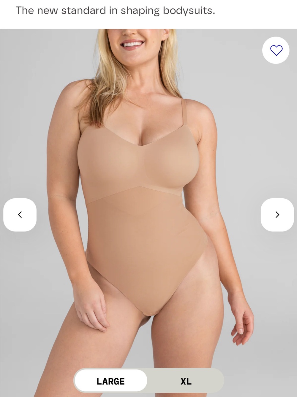NEW Honeylove Cami Thong Bodysuit Shapewear
